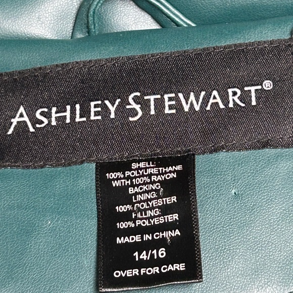 Ashley Stewart Teal Puffer Jacket Size 14/16 - Picture 10 of 12